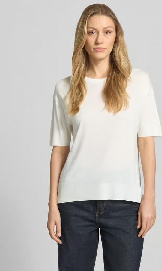Windsor. T-shirt van lyocell-katoenmix met ronde hals - Foto 6