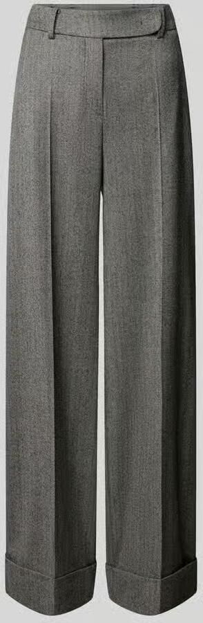 Windsor. wide fit broek met persplooien en steekzakken