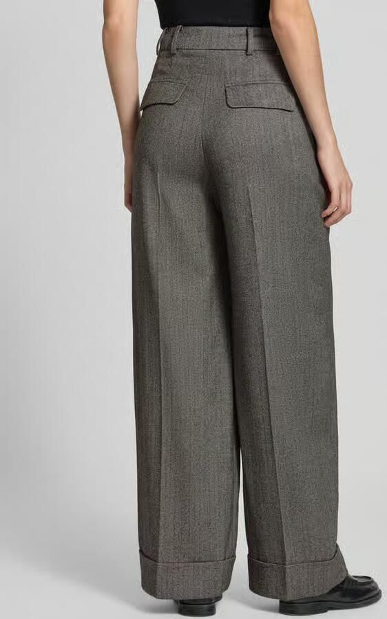 Windsor. wide fit broek met persplooien en steekzakken - Foto 2