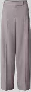 Windsor. wide fit broek van zuivere scheerwol met persplooien