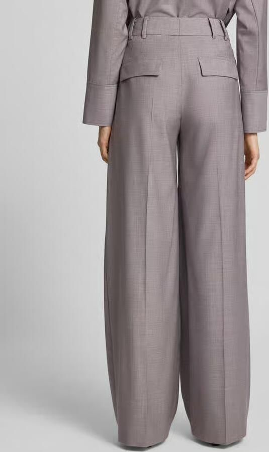 Windsor. wide fit broek van zuivere scheerwol met persplooien - Foto 2