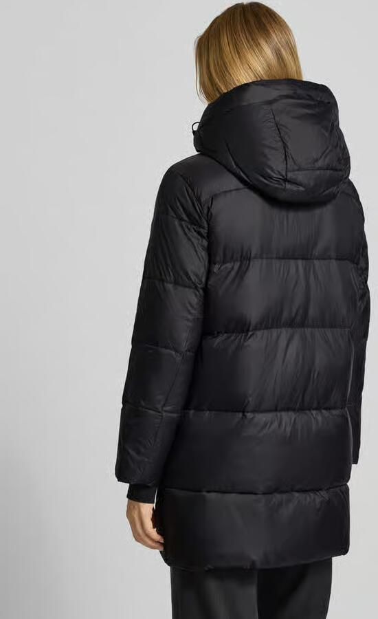 WITHBLACK Regular fit lange gewatteerde jas met vulling van eendendons