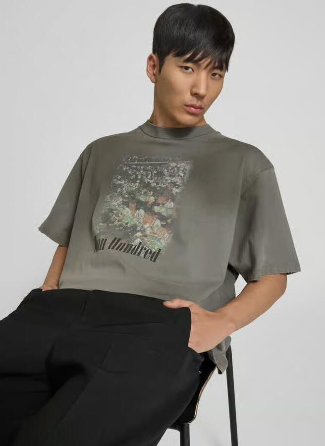 WON HUNDRED relaxed fit T-shirt met fotoprint