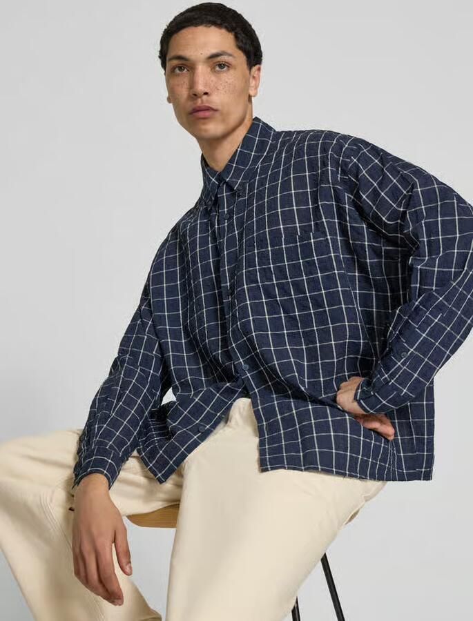 WON HUNDRED relaxed fit vrijetijdsoverhemd met borstzak