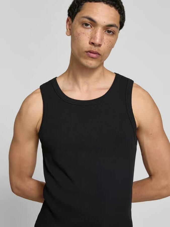 WON HUNDRED slim fit top met ronde hals