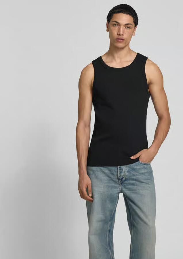 WON HUNDRED Slim fit top met ronde hals - Foto 2