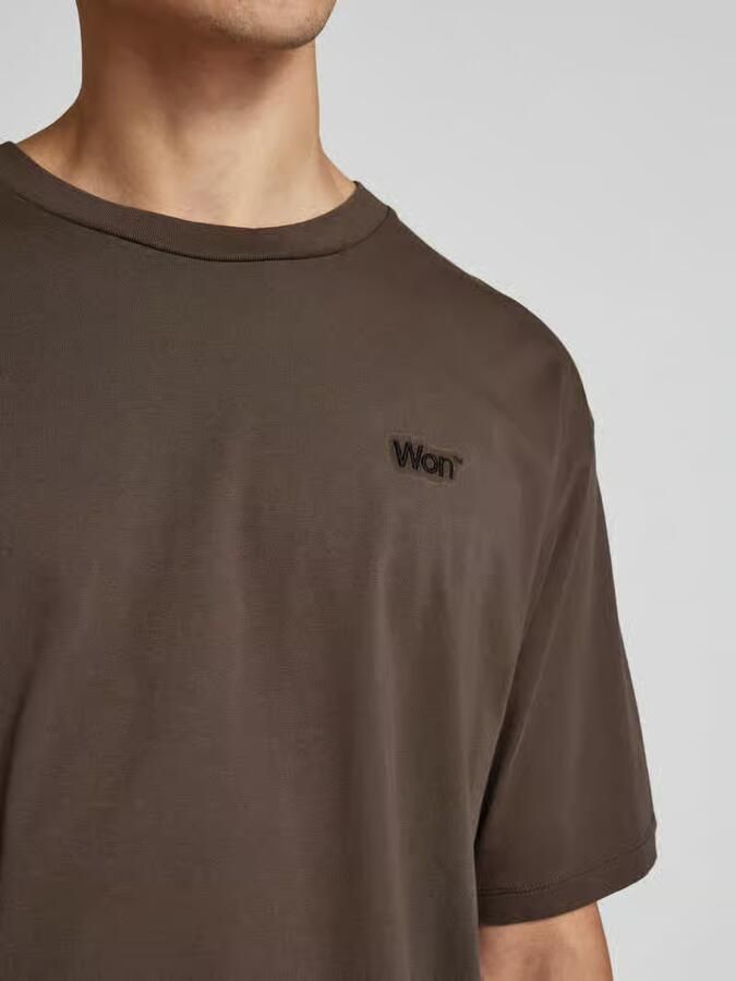 WON HUNDRED T-shirt met labelstitching