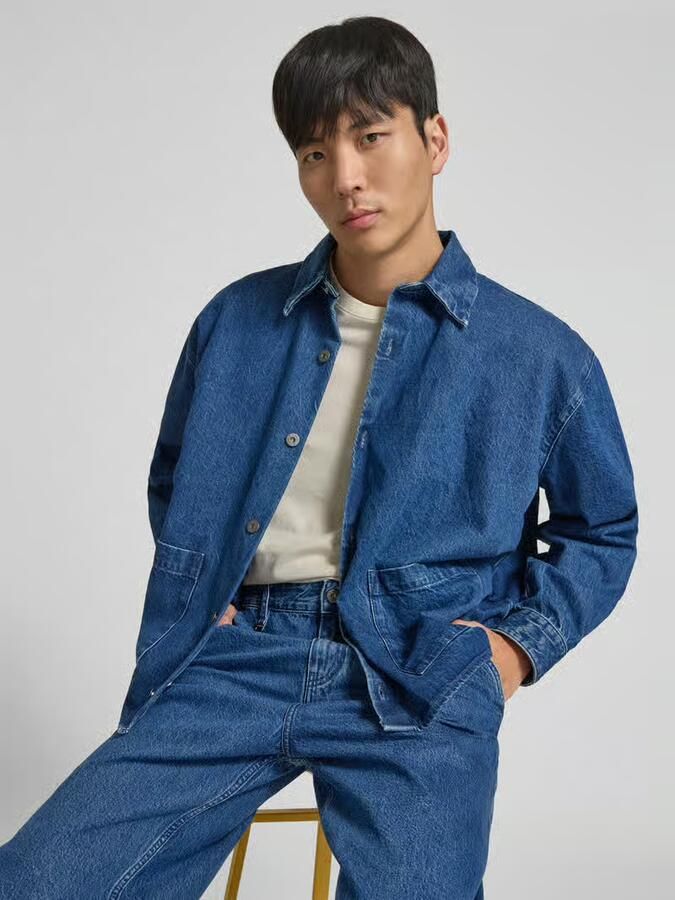 WON HUNDRED Vrijetijdshemd in denim-look - Foto 2