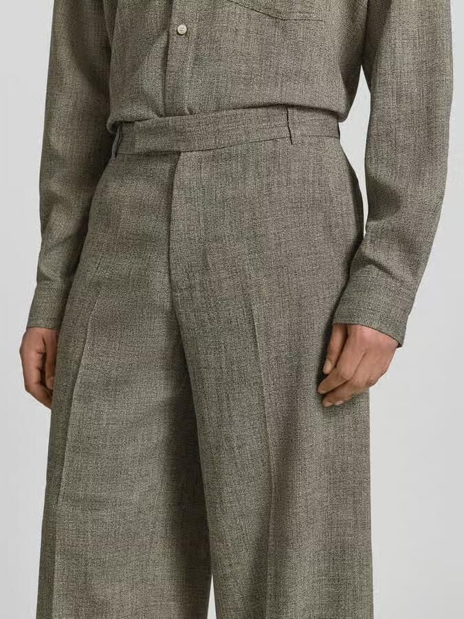 WON HUNDRED wide fit stoffen broek van viscosemix