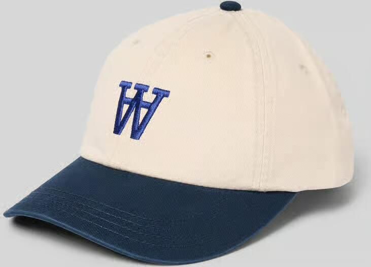 Wood Baseballpet met labelstitching