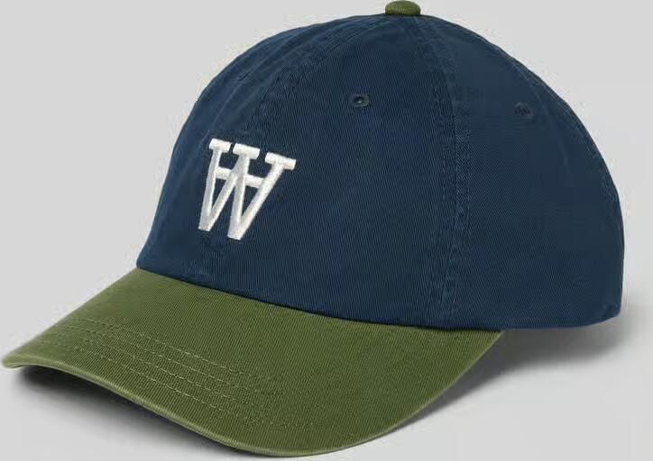 Wood Baseballpet met labelstitching