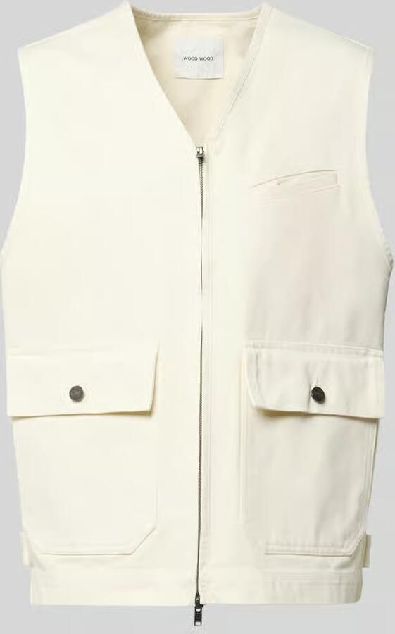 Wood Bodywarmer met tweewegrits model 'Bow' - Foto 2