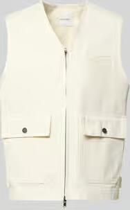 Wood Bodywarmer met tweewegrits model 'Bow'