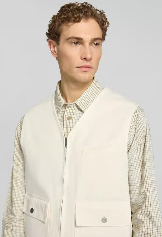 Wood Bodywarmer met tweewegrits model 'Bow'