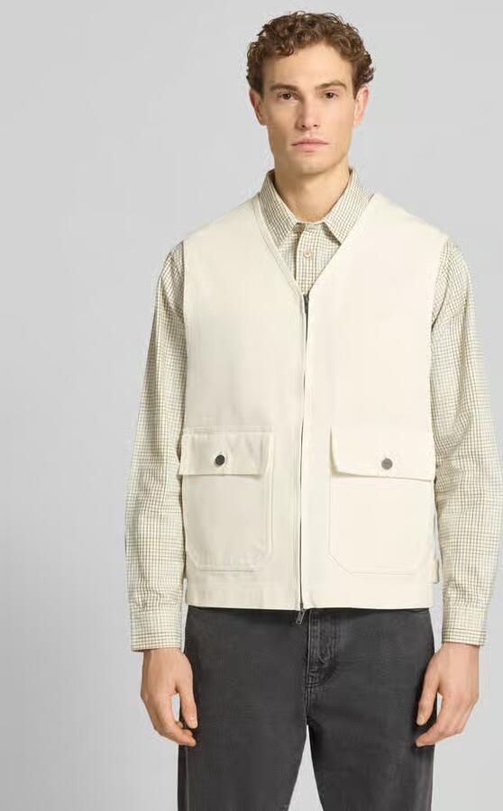 Wood Bodywarmer met tweewegrits model 'Bow' - Foto 3