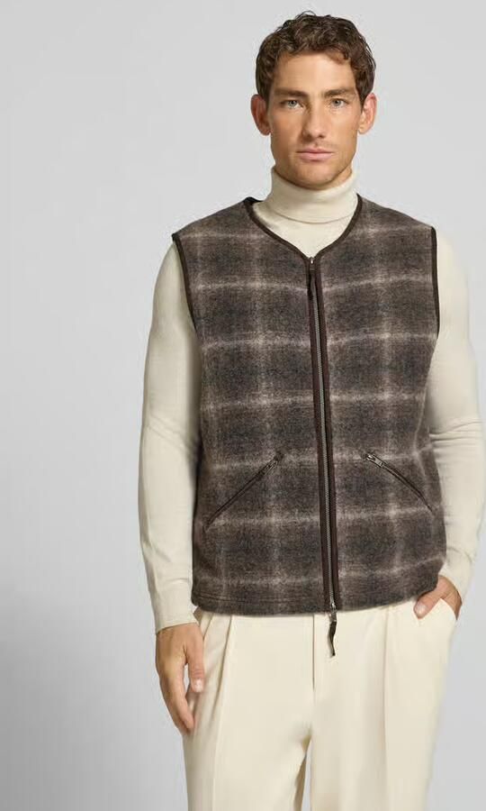 Wood Bodywarmer met tweewegritssluiting model 'Eik' - Foto 3
