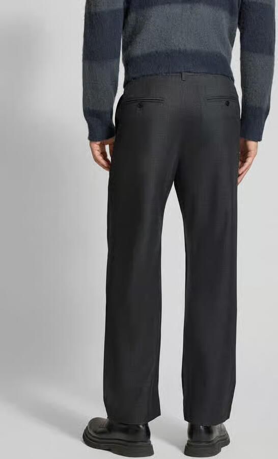 Wood Broek van wolmix met achterzakken model 'Henry trousers'