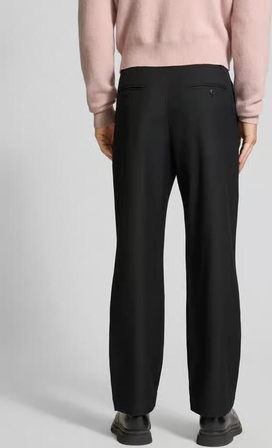 Wood Broek van wolmix met achterzakken model 'Henry trousers'