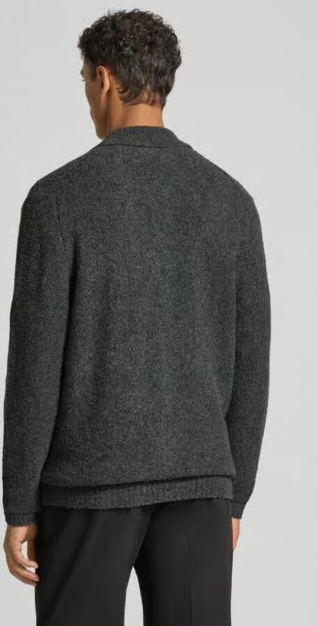 Wood Cardigan met tweewegsritssluiting model 'Andy'