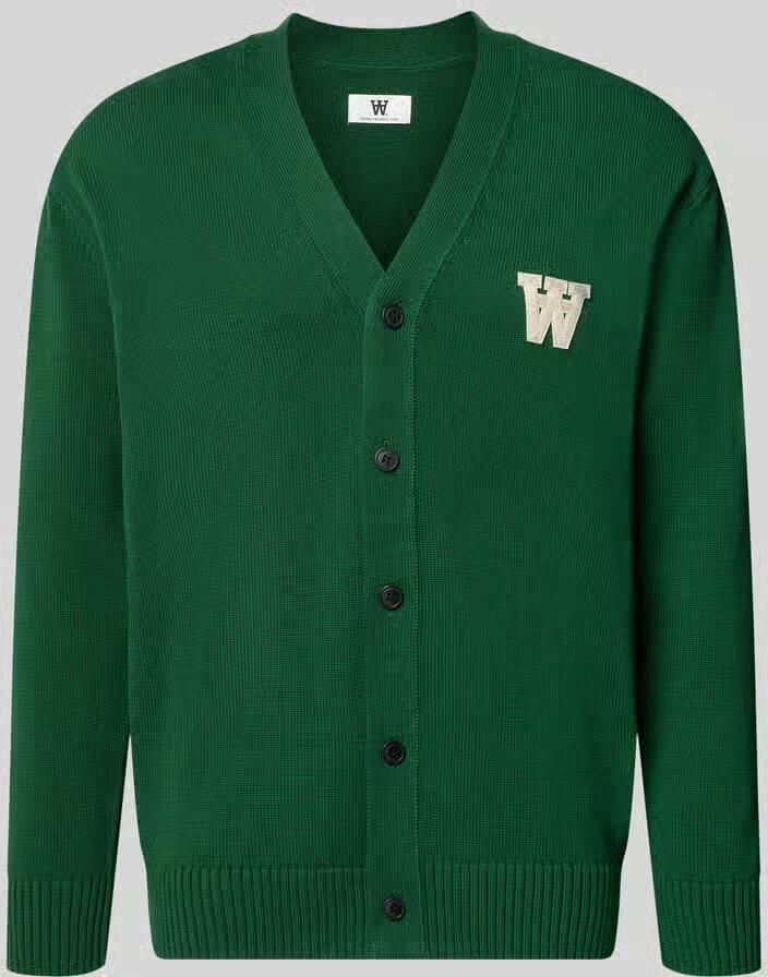 Wood Gebreid jack met V-hals model 'Tay'