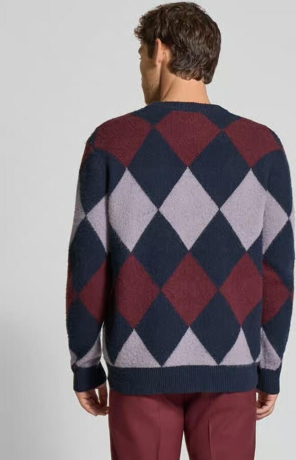 Wood Gebreide pullover met ribboorden model 'Jan'
