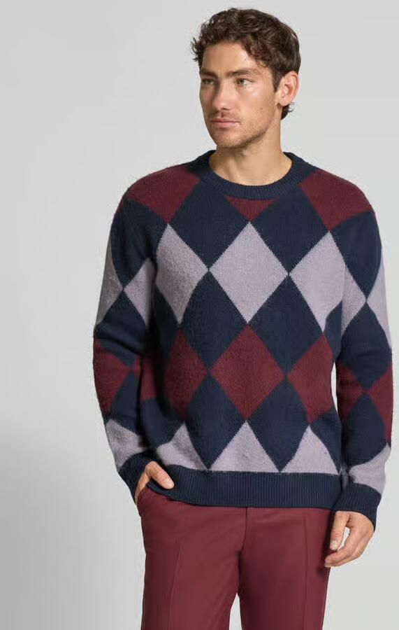 Wood Gebreide pullover met ribboorden model 'Jan' - Foto 2