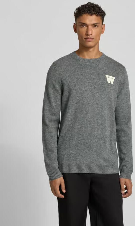 Wood Gebreide pullover met stitching en ronde hals model 'Tay' - Foto 2