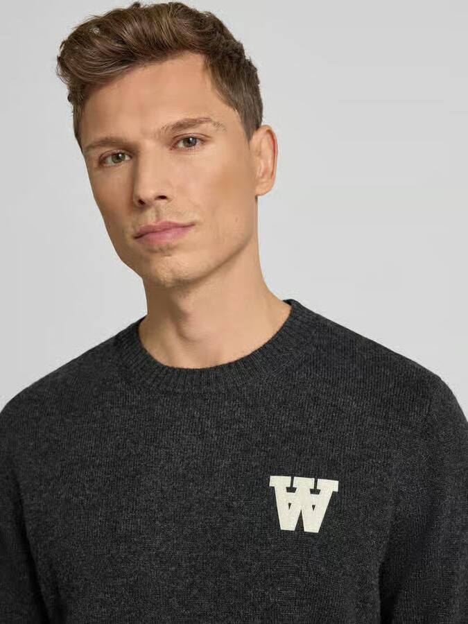 Wood Gebreide pullover van lamswol Model 'Tay'