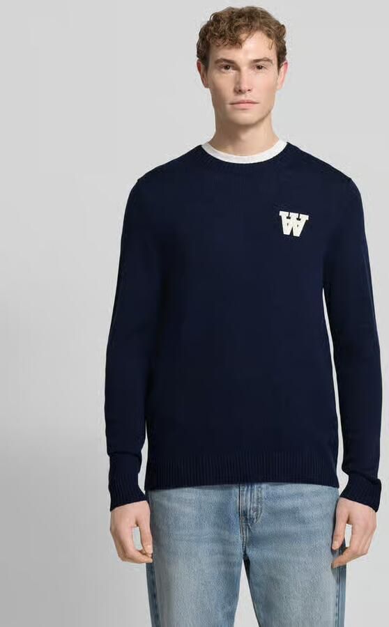 Wood Gebreide pullover met stitching en ronde hals model 'Tay' - Foto 4
