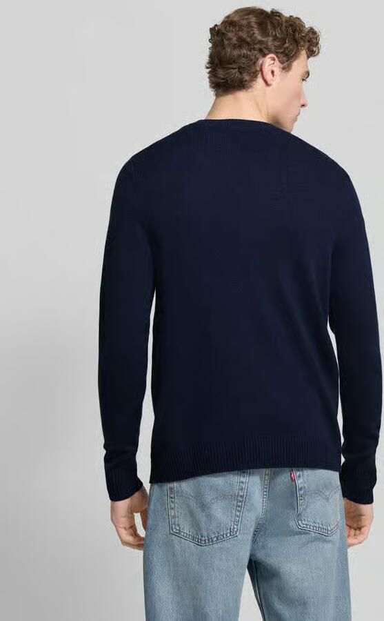 Wood Gebreide pullover met stitching en ronde hals model 'Tay' - Foto 5