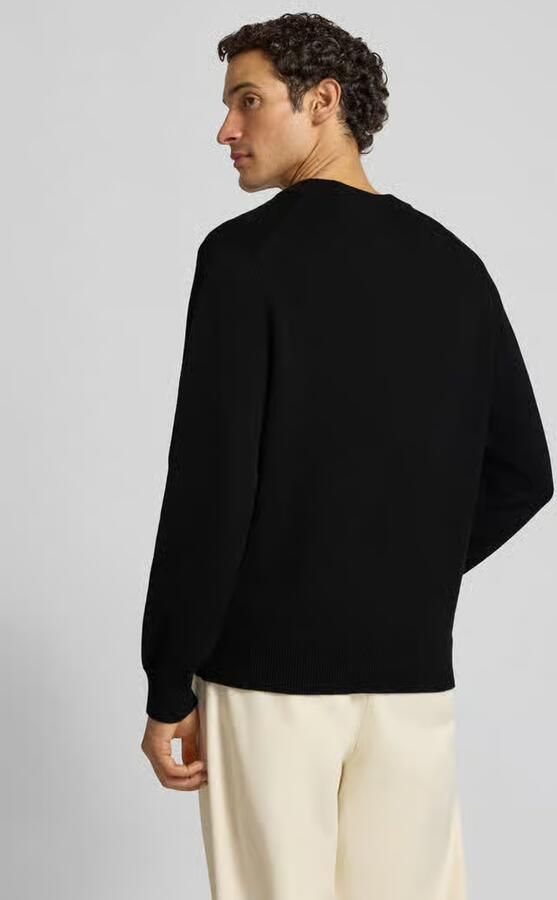 Wood Gebreide pullover van pure katoen met logoprint model 'Cloud' - Foto 2