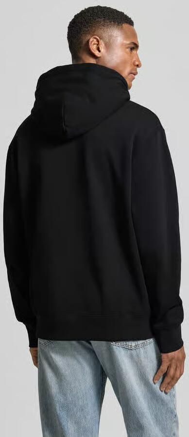 Wood Hoodie met logoprint en kangoeroezak - Foto 3