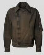 WOOD Jeansjack met kentkraag