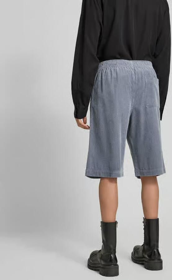 Wood Korte broek van corduroy met elastische band