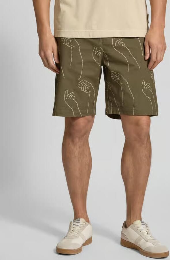 Wood Korte regular fit broek met steekzakken model 'fallon' - Foto 2