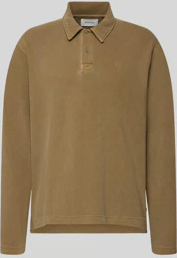 Wood Loose fit poloshirt van katoen model 'Thiago'