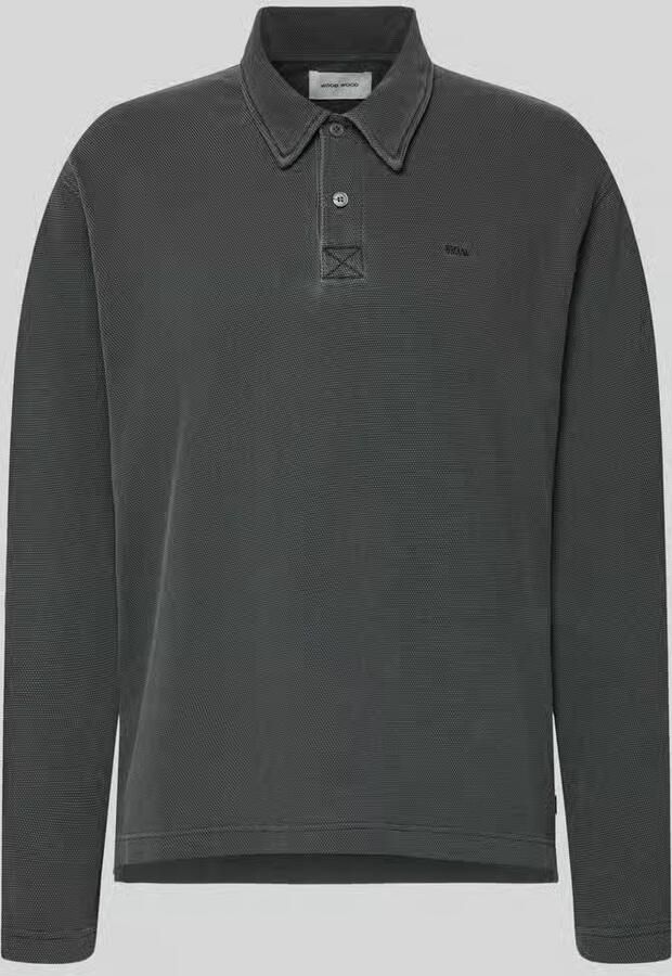 Wood Loose fit poloshirt van katoen model 'Thiago'
