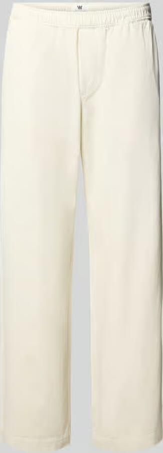 Wood regular fit broek met elastische band model 'Lax'