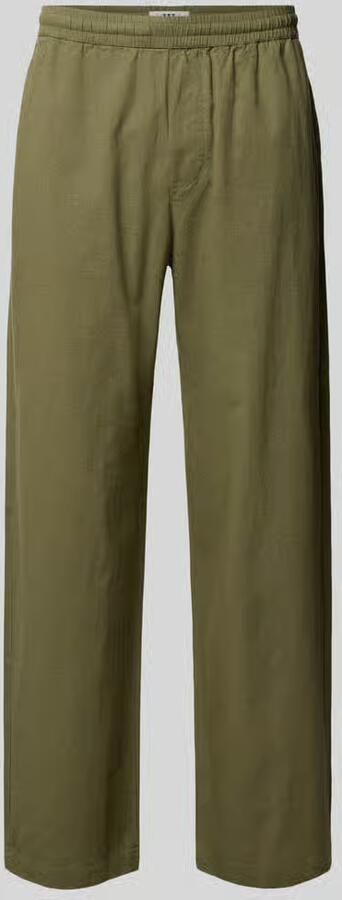Wood regular fit broek met steekzakken
