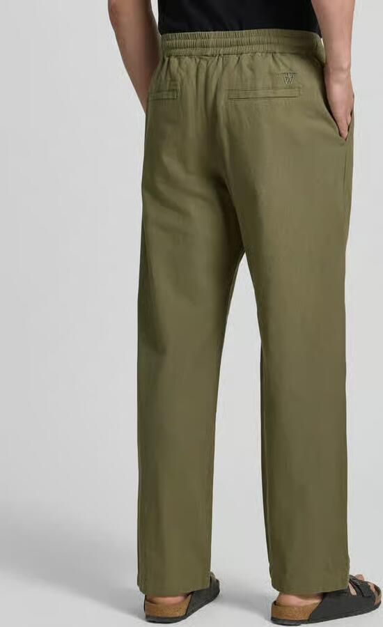 Wood regular fit broek met steekzakken - Foto 3