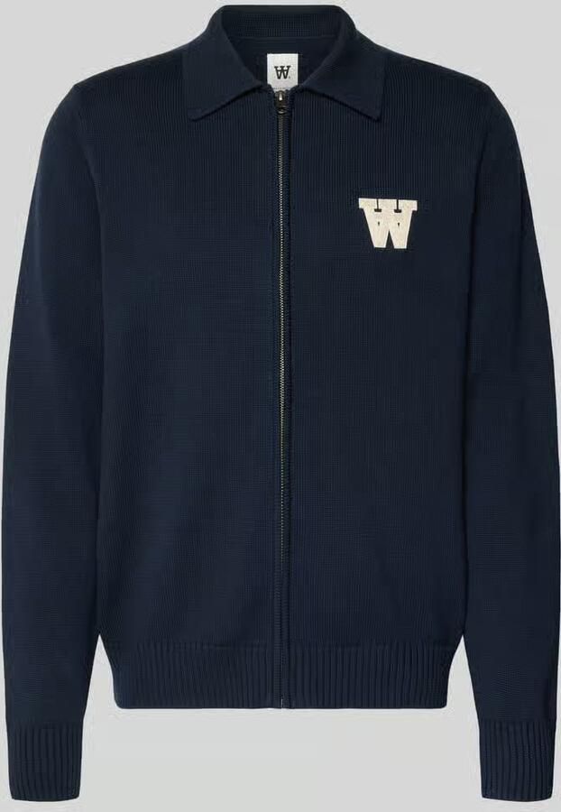 Wood regular fit cardigan in brei-look model 'Tay'