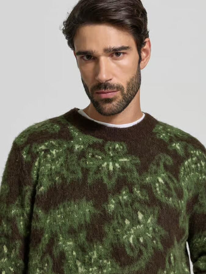Wood Regular fit gebreide pullover met alpaca-gehalte model 'Herbert'