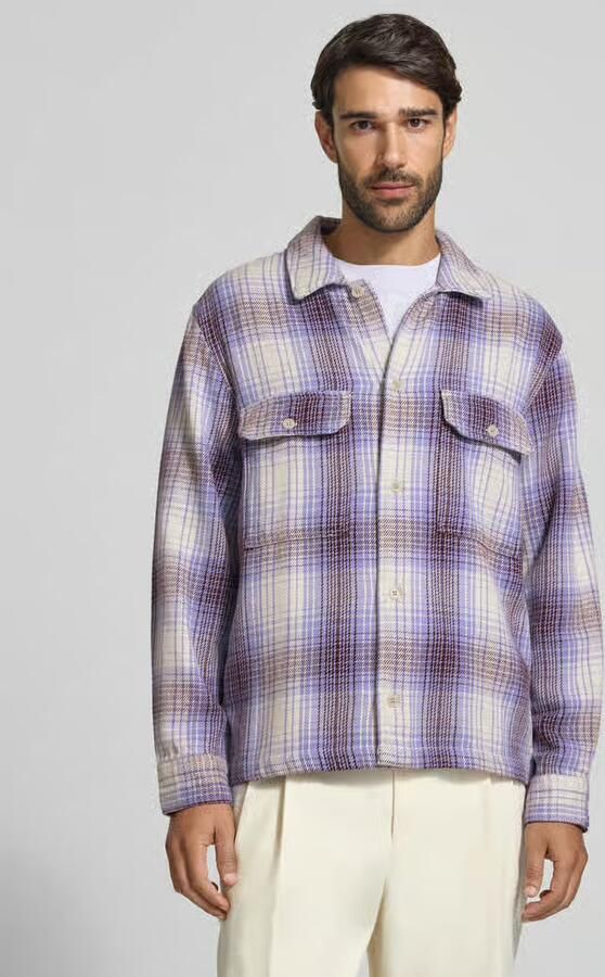 Wood Regular Fit overhemdjack met kentkraag model 'Clay' - Foto 3