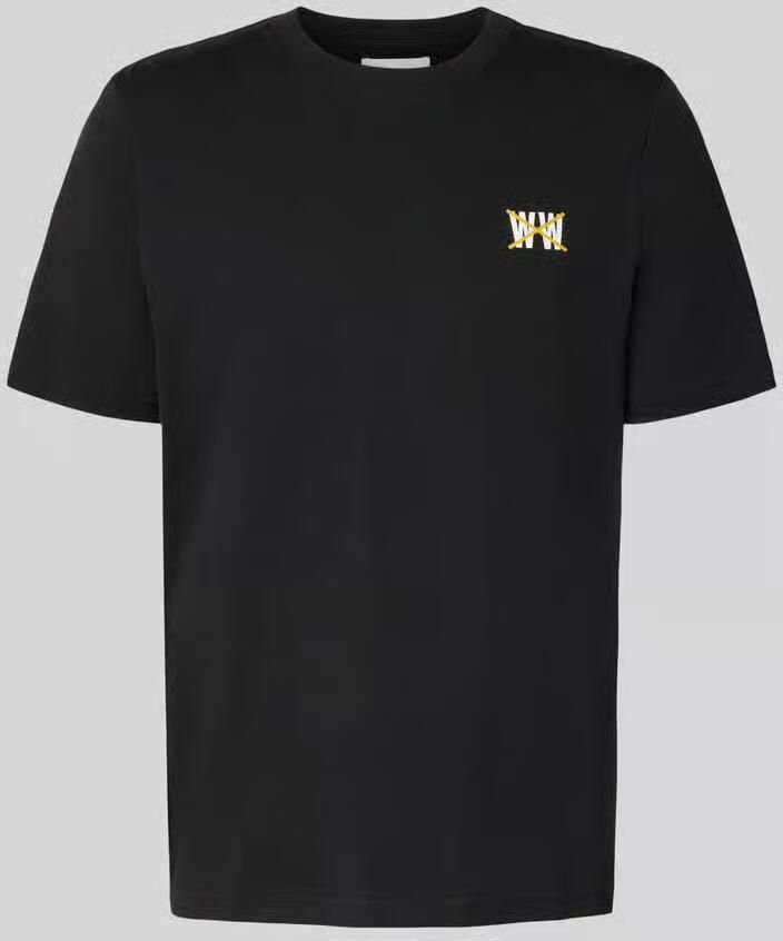 Wood Regular fit T-shirt met logoprint Model 'Bobby'