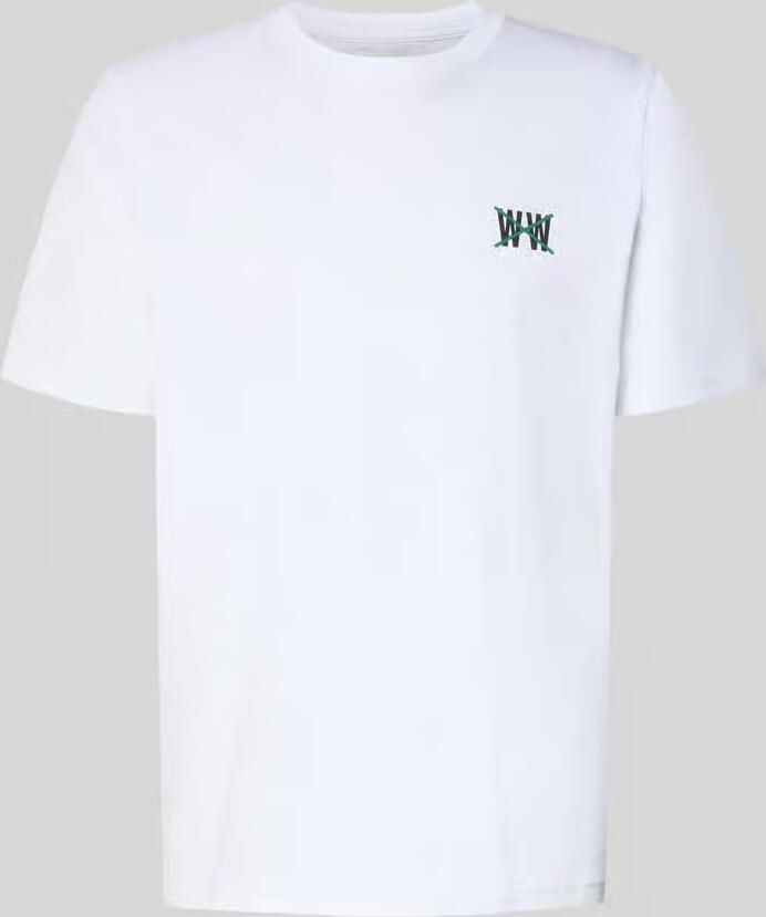 Wood Regular fit T-shirt met logoprint Model 'Bobby'