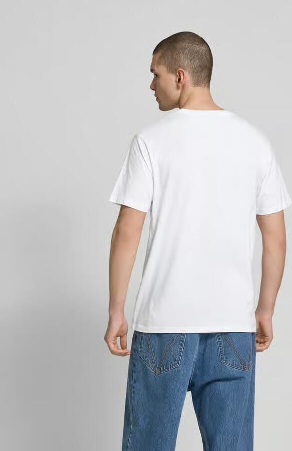 Wood Regular fit T-shirt van puur katoen