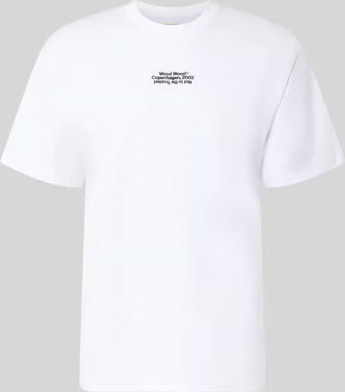 Wood Regular fit t-shirt van puur katoen model 'Oliver' - Foto 2
