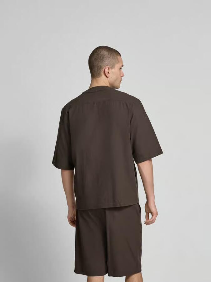 Wood Regular fit vrijetijdsoverhemd in gebreide look