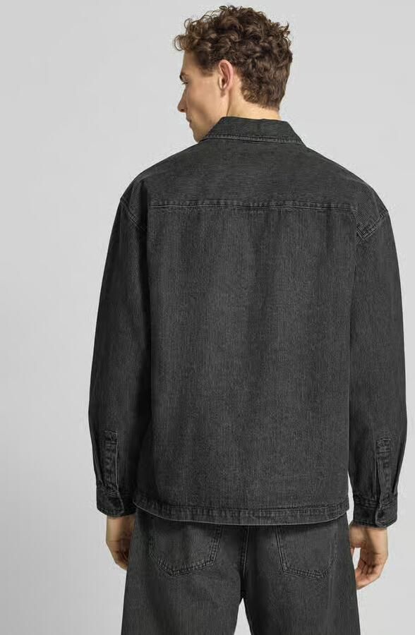 Wood relaxed fit overhemdjack met borstzak model 'David'