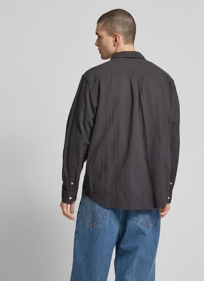 Wood Relaxed fit vrijetijdsoverhemd met borstzak